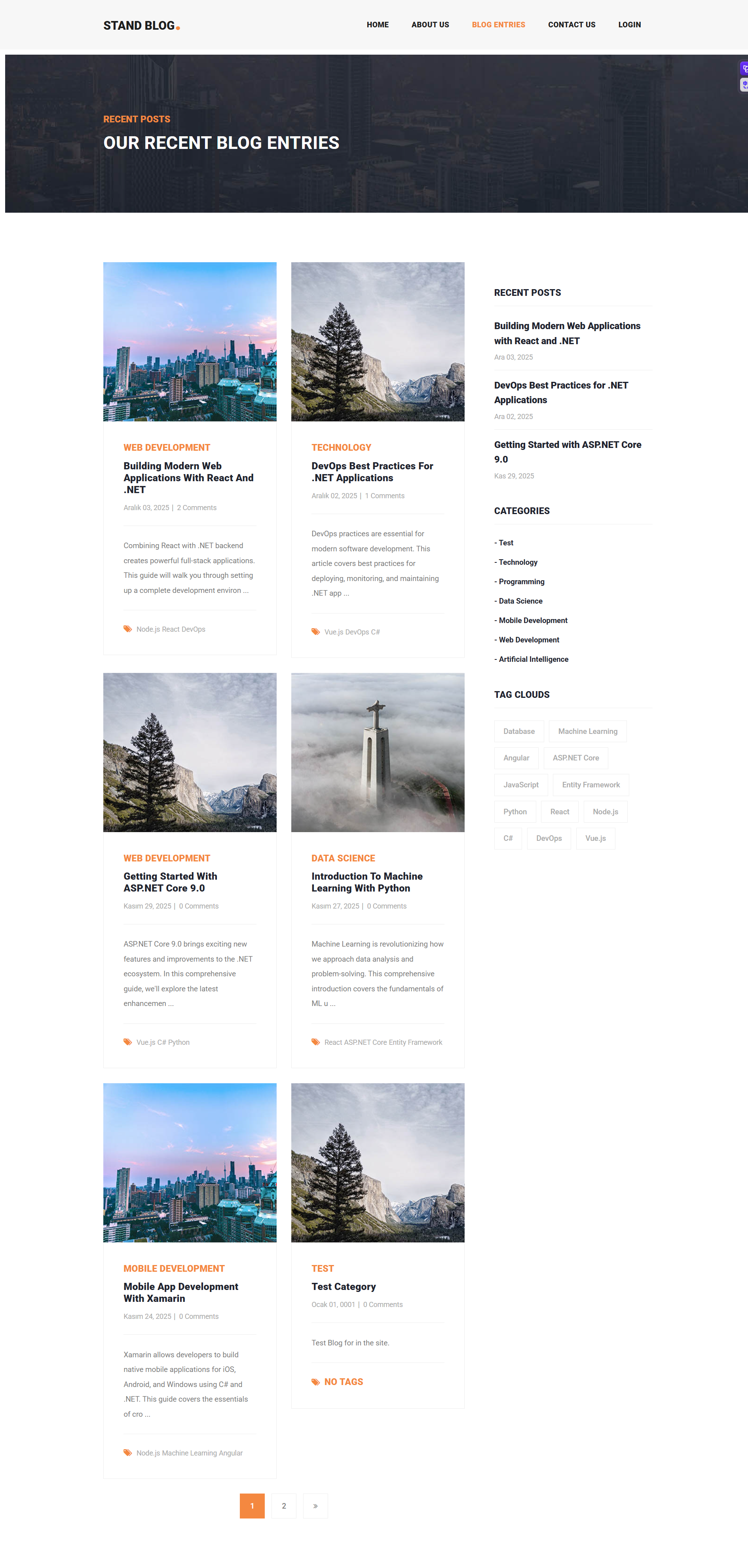 StandBlog | Enterprise-Level CMS & Blog Management System with .NET 9